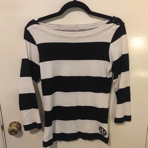 Wide Neck, 3/4 Sleeve Tory Burch Shirt